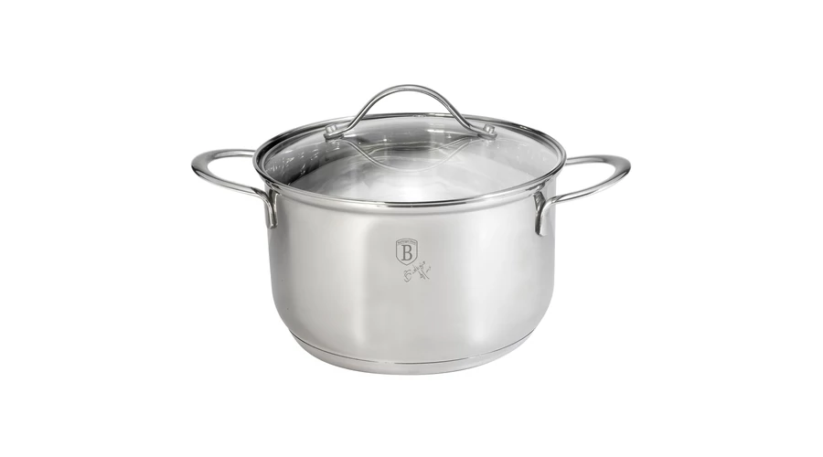 Berlinger Haus Silver Jewellery Collection rozsdamentes ac�l magas l�bas h��ll� �veg fed�vel, 24 cm